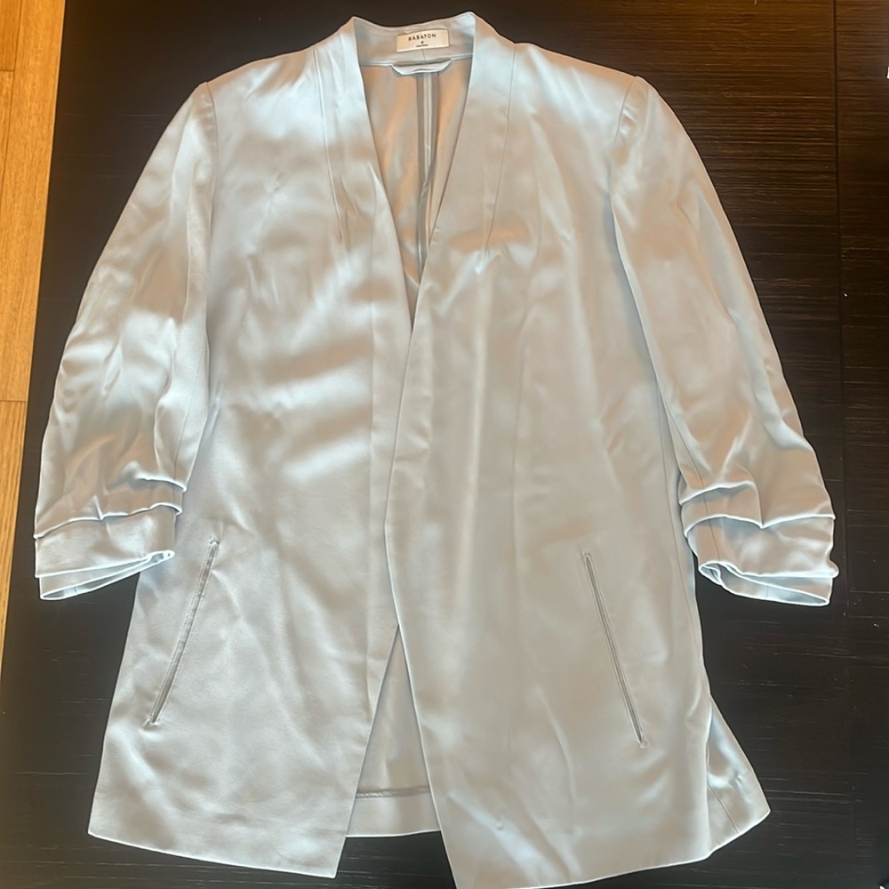 Aritzia Babaton Light Blue Power Blazer XL - Picture 4 of 5